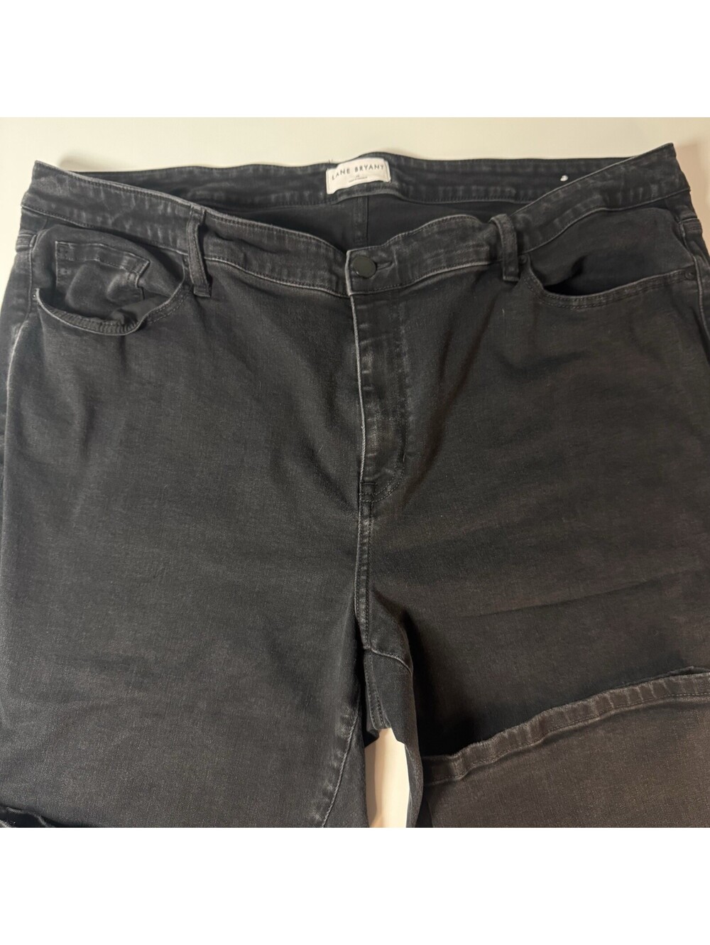 Lane Bryant Jeans Womens Size 22 Black Signature Fit Straight Mid-Rise Jeans